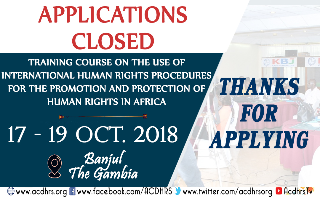 Applications Closed